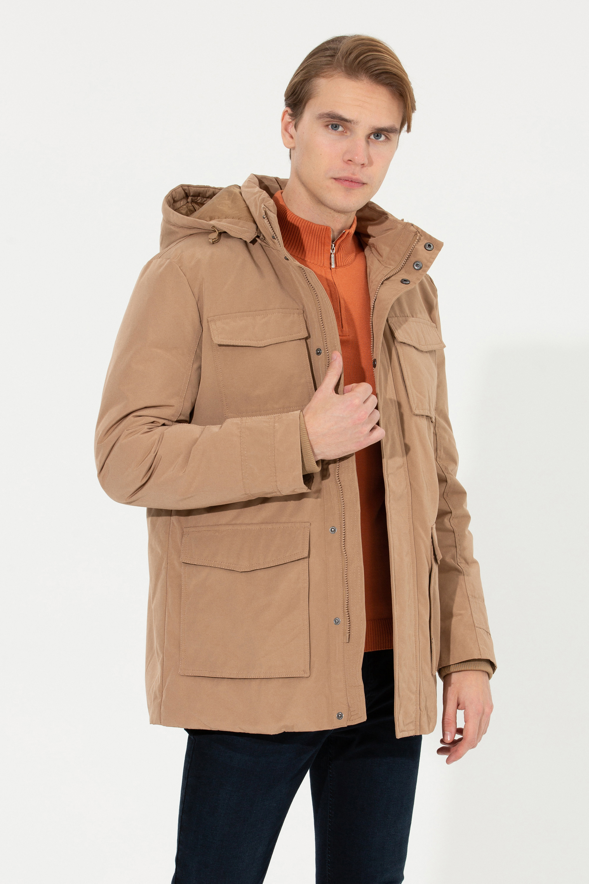 Куртка мужская US POLO Assn G081SZ0MS0DEAN22K бежевая 50 RU 11180₽