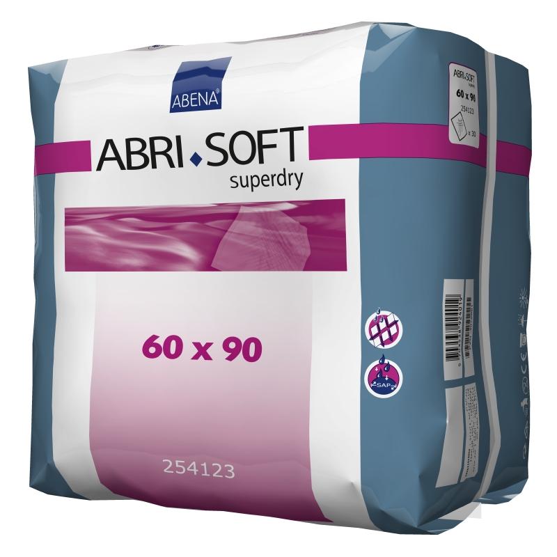 Купить Abri-Soft Superdry, Простыни пеленки Abena Abri-Soft впитывающие Superdry 60x90 см 30 шт.