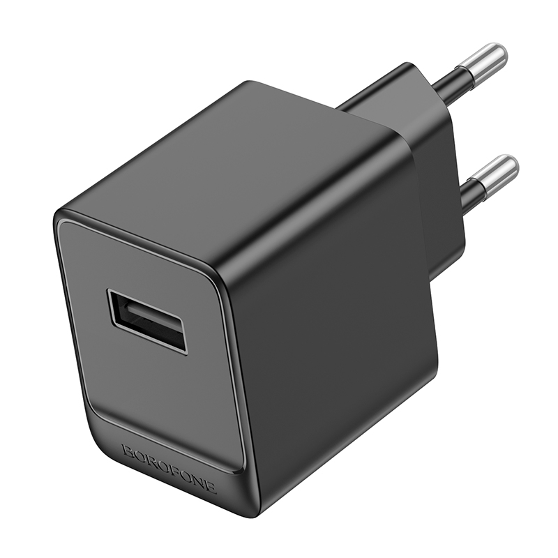 

Сетевое зарядное устройство Borofone BAS11A 1USB 2.1A Black, BAS11A