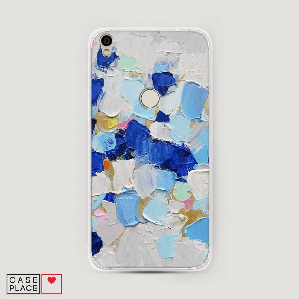 

Чехол Awog на Alcatel Shine Lite / Алкатель Shine Lite "Холст сине-белый", 170350-10