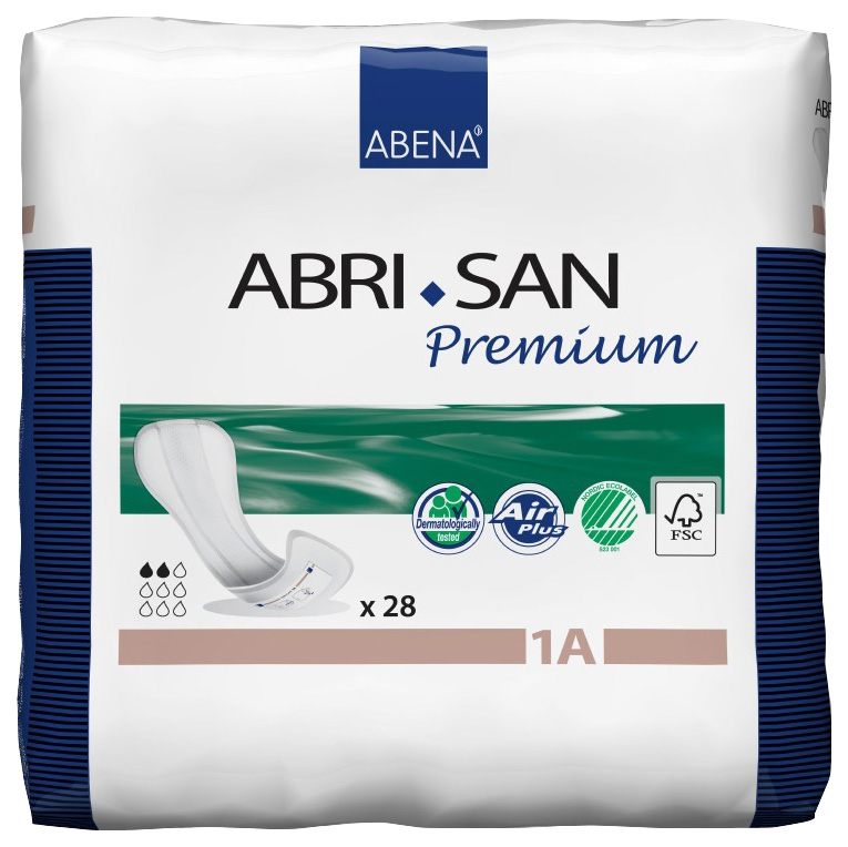 

Прокладки урологические Abena Abri-San 1А Premium легкая и средняя степень 28 шт.