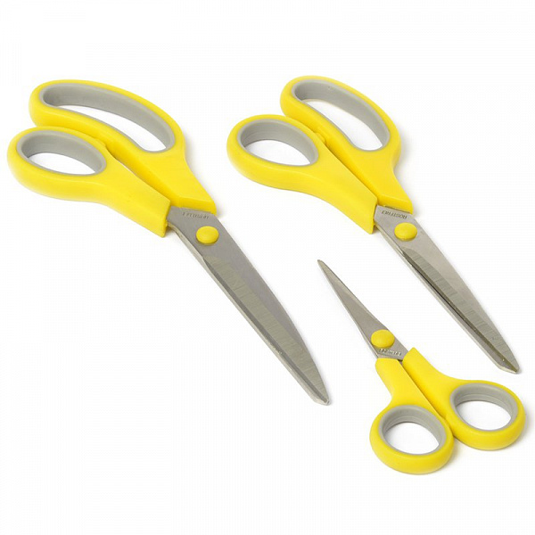 Набор ножниц с мягкой ручкой Kleiber Soft-Touch, 14см, 21.5см, 24.5см, уп.3шт, арт.920-94