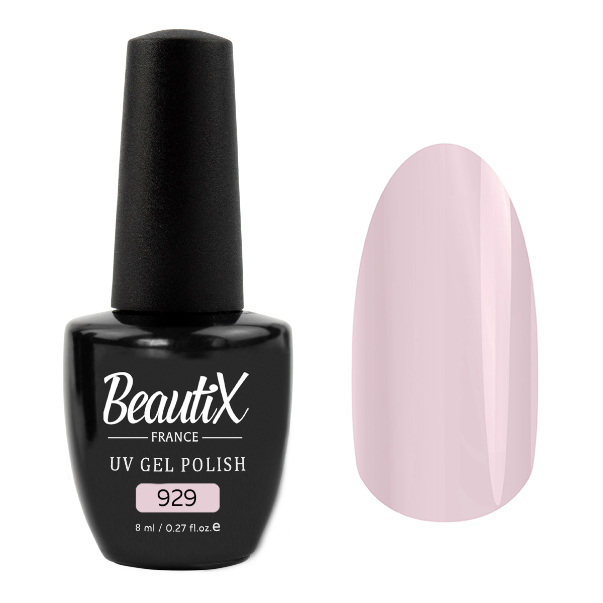 

Гель-лак Beautix №929 светло-розовый, 8 мл, BOHEMIA
