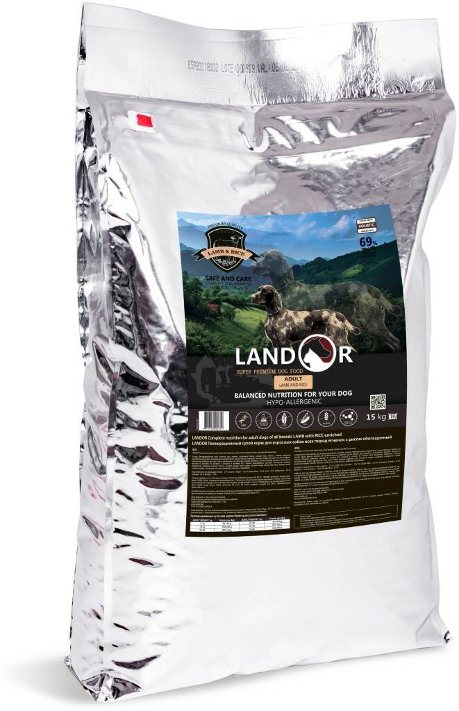 

Сухой корм для собак Landor ADULT GRAIN FREE, ягненок, 15кг, ADULT GRAIN FREE