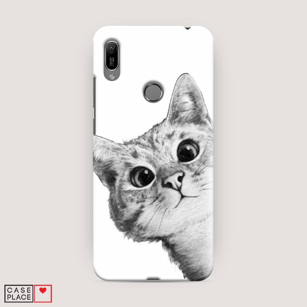 

Чехол Awog "Кот рисунок черно-белый" для Honor 8A (8A Pro/Prime)