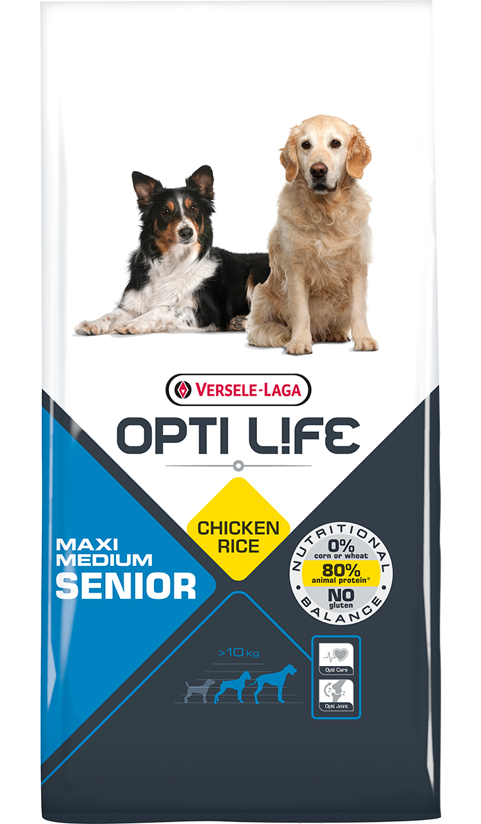 

Сухой корм для собак Versele-Laga Opti Life SENIOR MEDIUM & MAXI, курица, 12.5кг, Opti Life SENIOR MEDIUM & MAXI