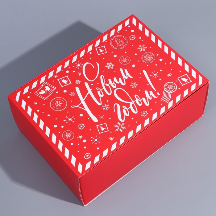 

Коробка сборная «С Новым годом», 25 х 18 х 10 см, 9076779