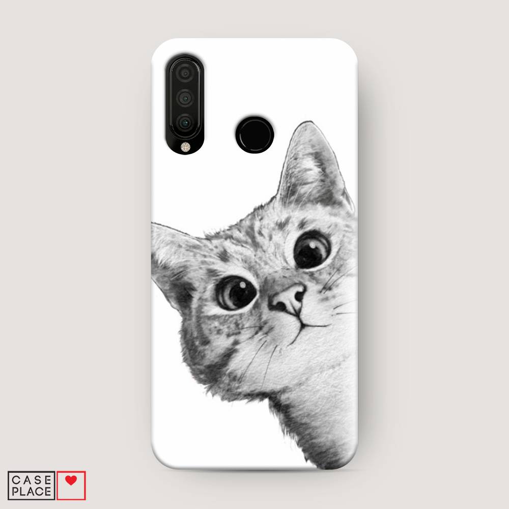 

Чехол Awog "Кот рисунок черно-белый" для Honor 20S