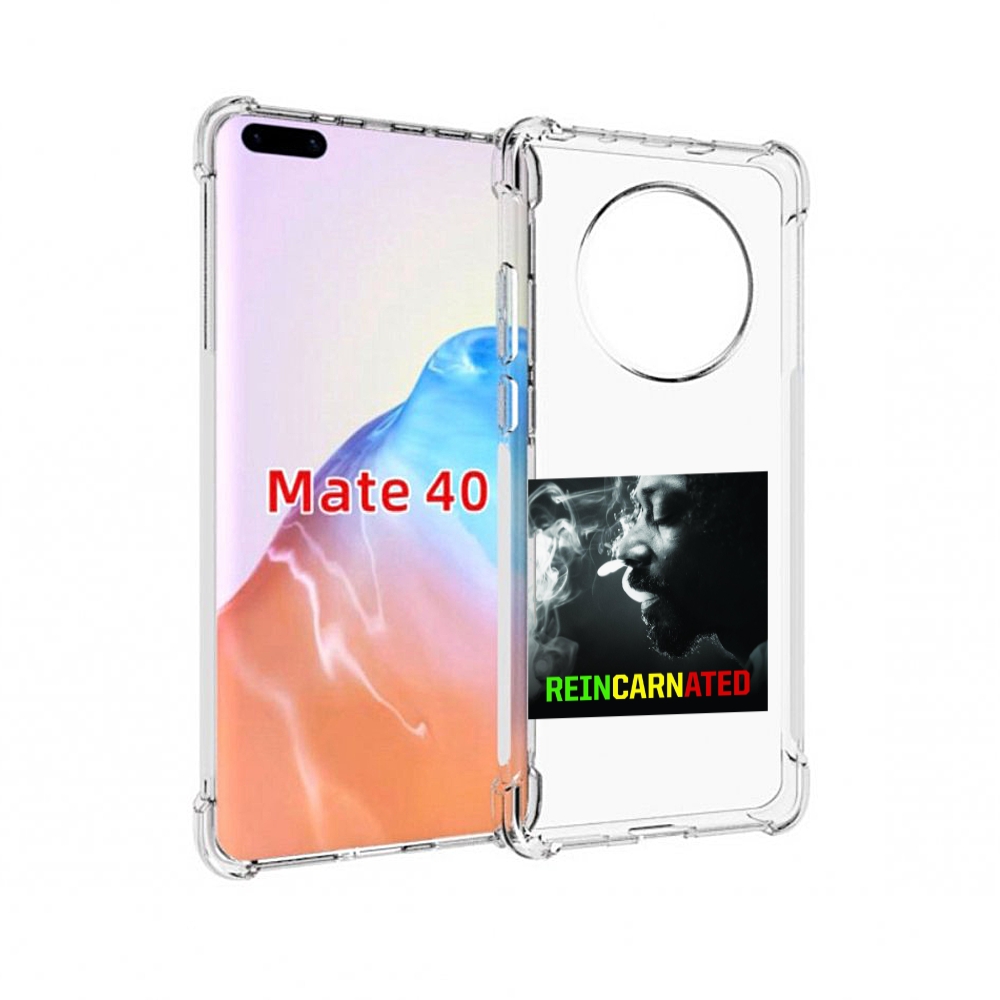 

Чехол MyPads Tocco для Huawei Mate 40 Snoop Dogg REINCARNATED, Прозрачный, Tocco