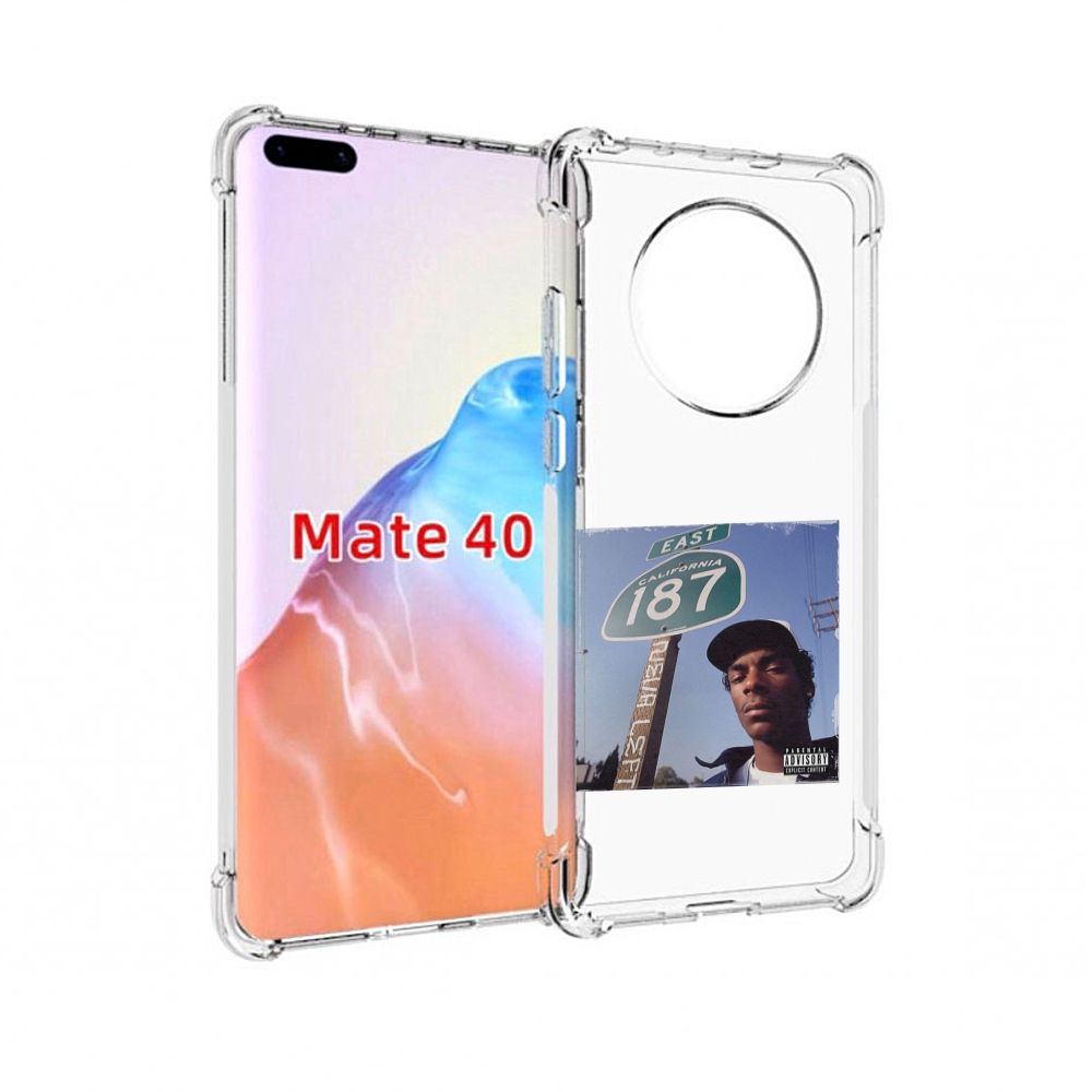 

Чехол MyPads Tocco для Huawei Mate 40 Snoop Dogg NEVA LEFT, Прозрачный, Tocco