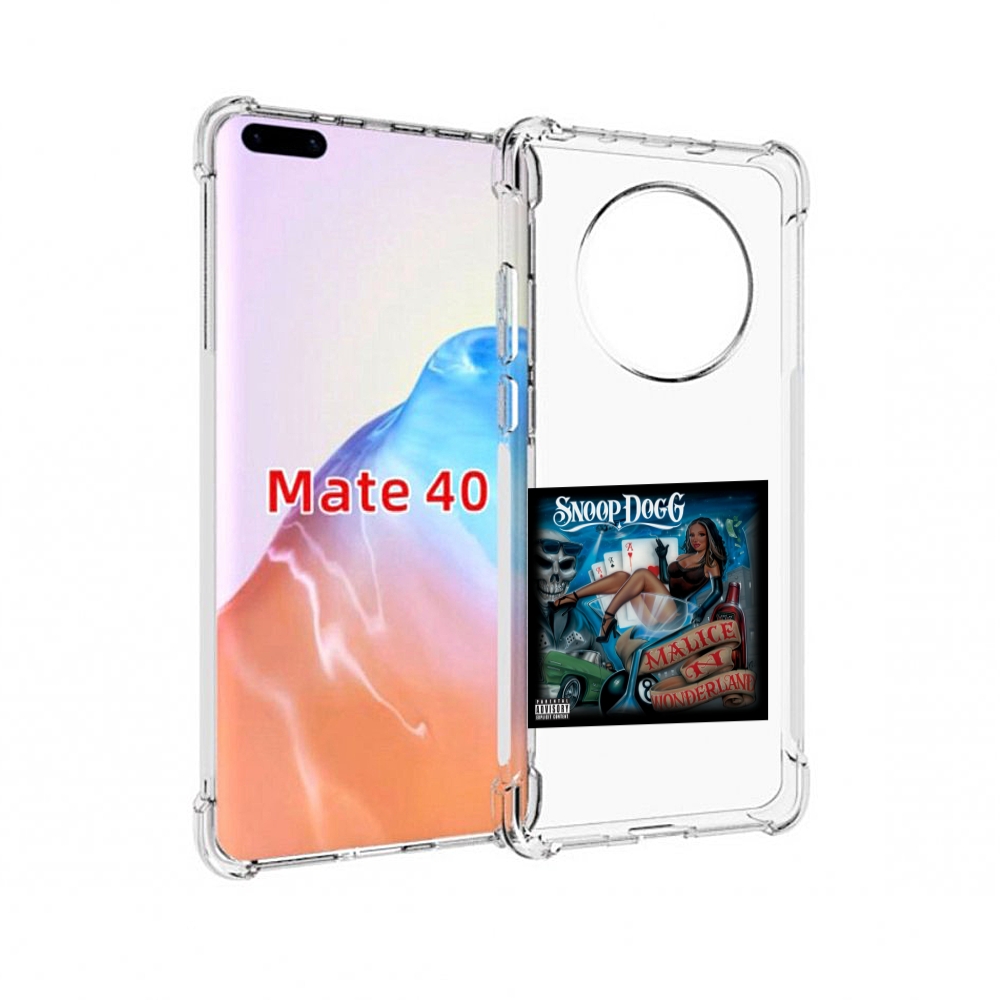 

Чехол MyPads Tocco для Huawei Mate 40 Snoop Dogg MALICE N WONDERLAND, Прозрачный, Tocco