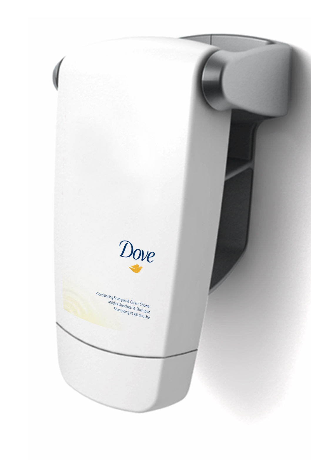 фото Крем-мыло и настенное крепление dove комплект soft care cream wash, 250мл и крепление