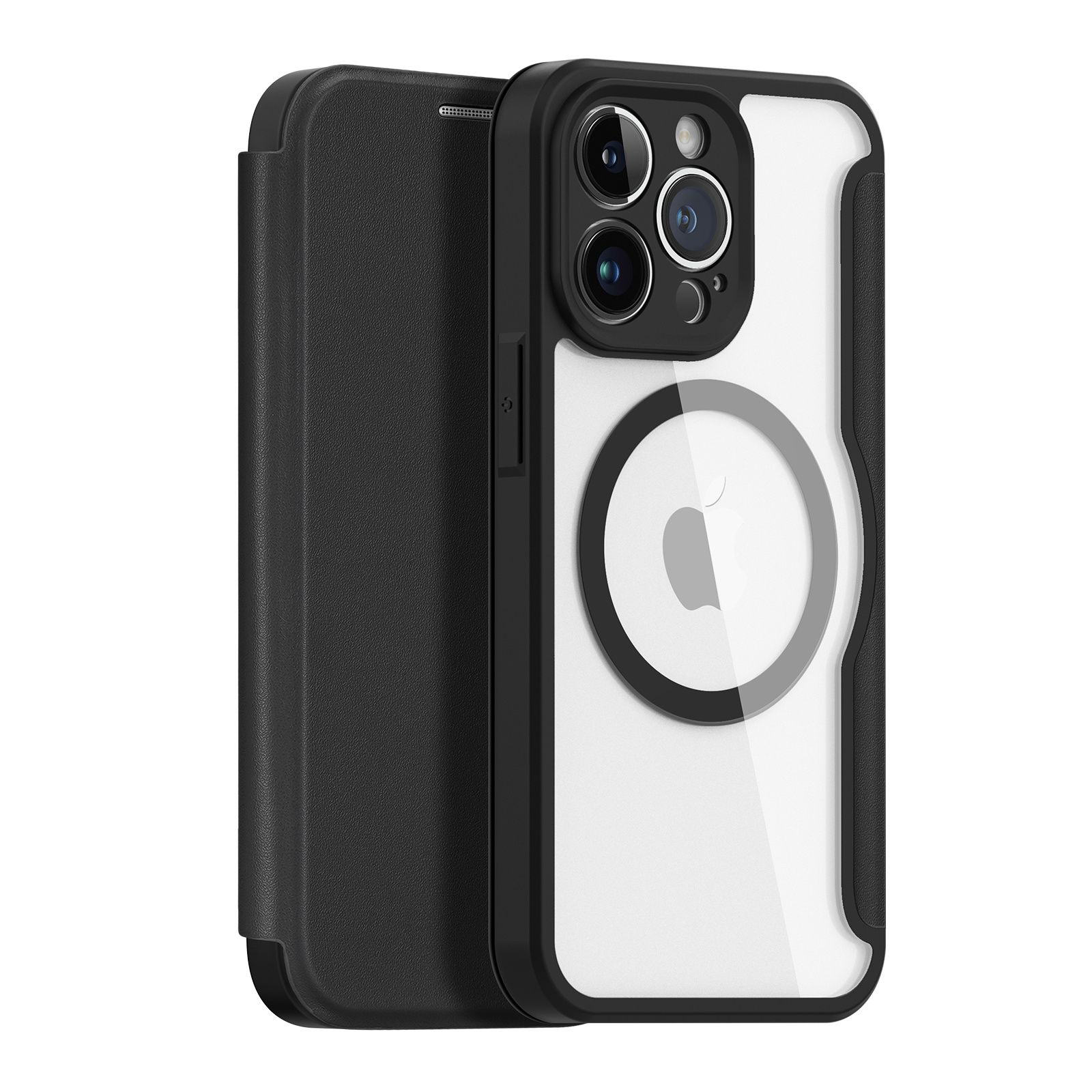 фото Чехол книжка dux ducis для iphone 13 pro 6.1" (with magsafe) черный