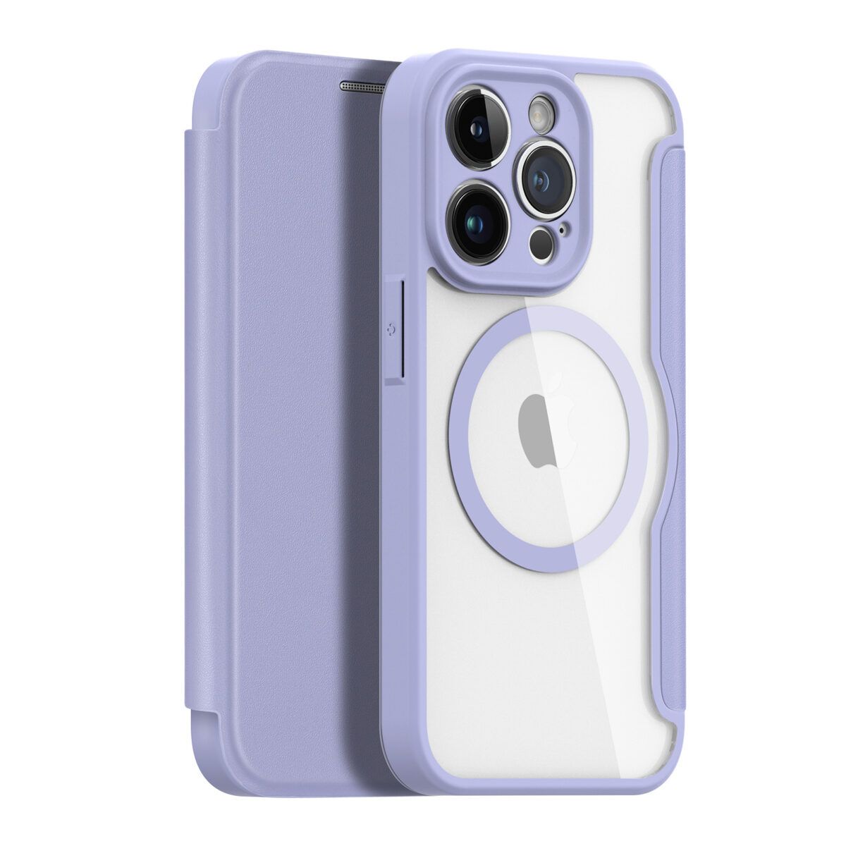 фото Чехол книжка dux ducis для iphone 14 pro 6.1" (with magsafe) фиолетовый