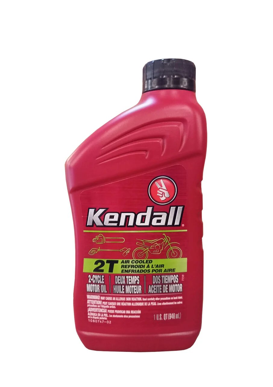 фото Моторное масло для 2-такт лод. мот. kendall gt-1 2-cycle lubricant tc-w3 (0,946л)