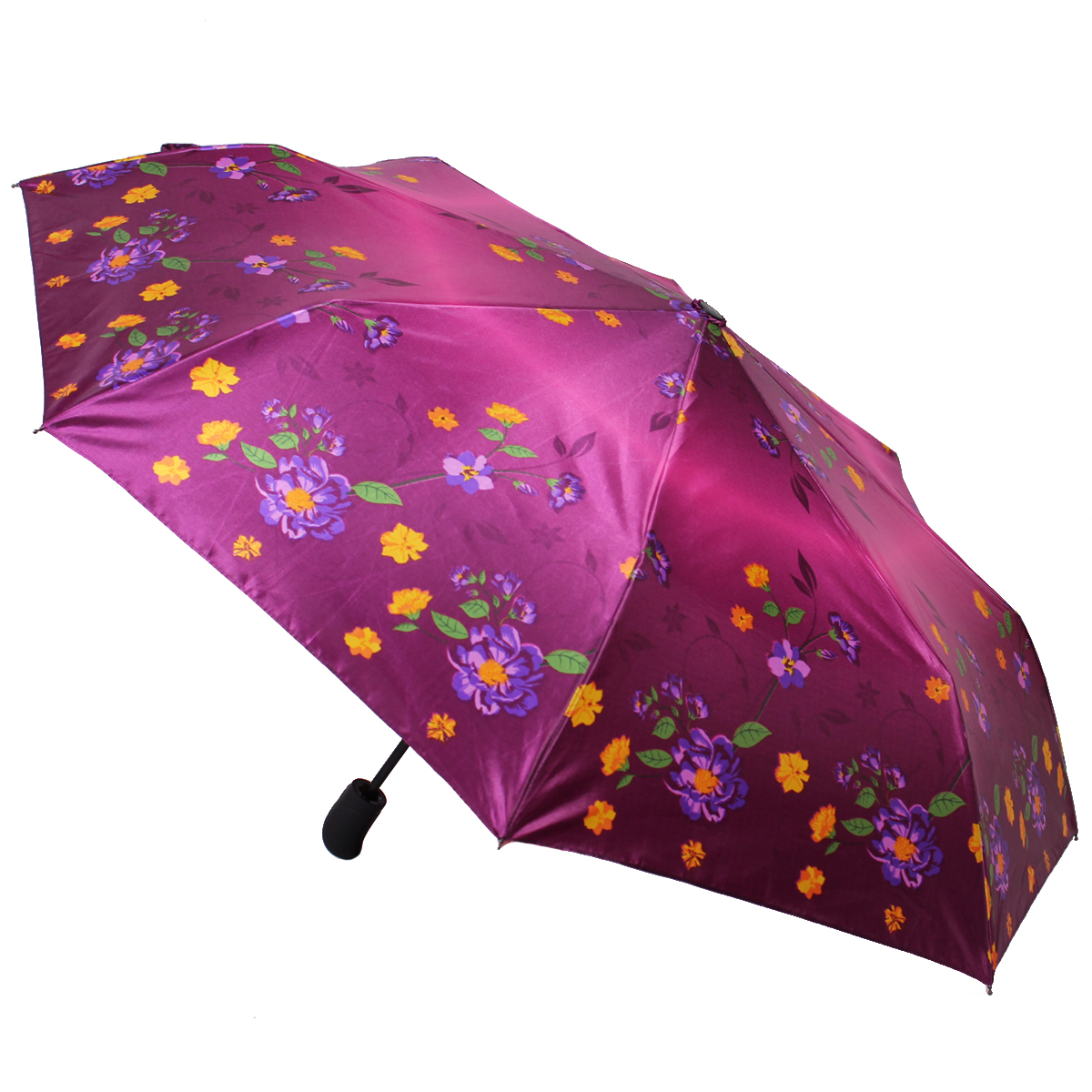 Зонт складной женский автоматический Zemsa 112198 ZM фиолетовый