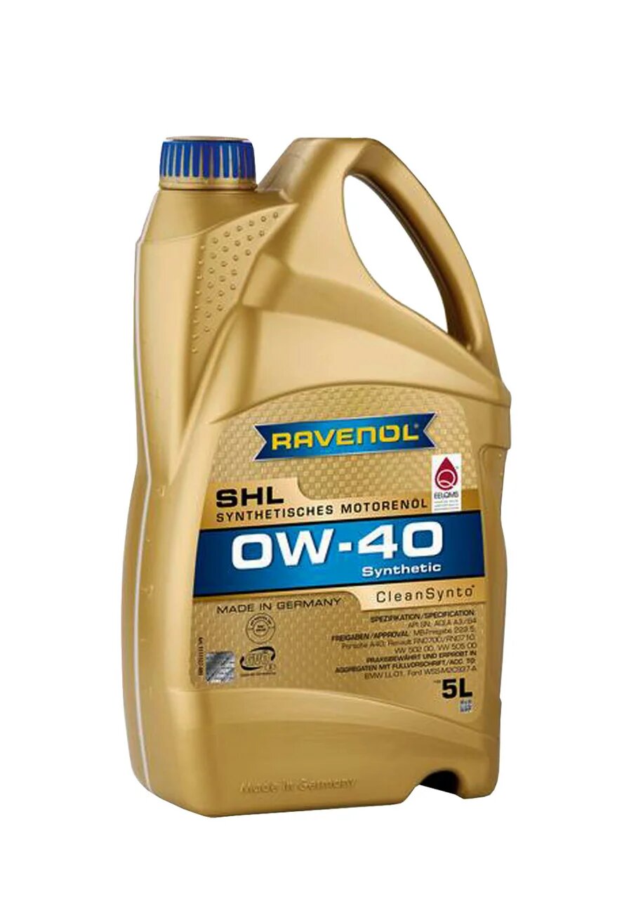 фото Моторное масло ravenol shl sae 0w-40 (5л)