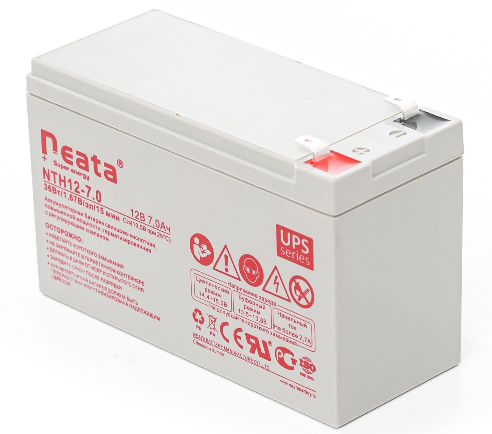 Аккумулятор для ИБП Neata NTH 12-7.0 7 А/ч 12 В (NTH127.0)