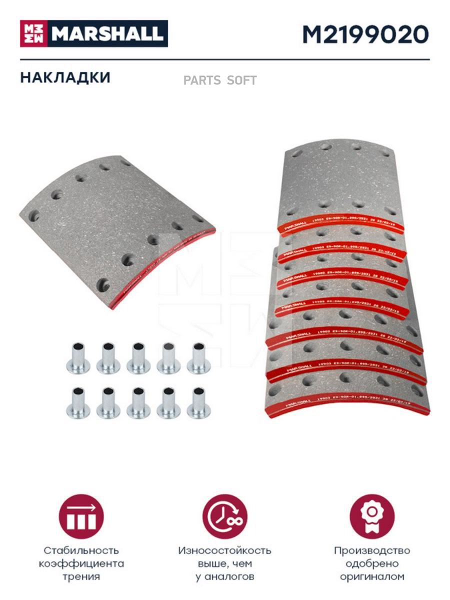 

Накладки торм. компл.