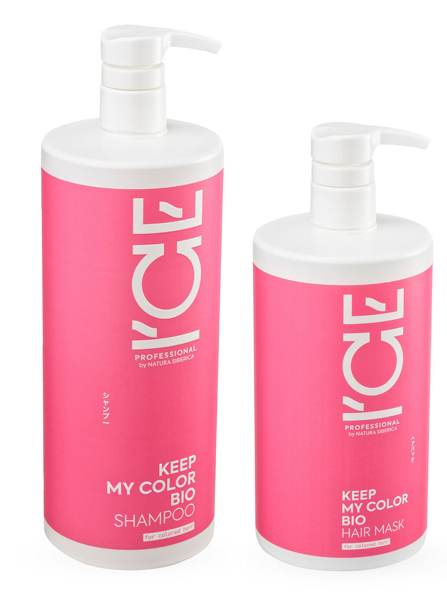 Набор для волос Ice professional by natura siberica keep my color шампунь 1л маска 750мл 2290₽