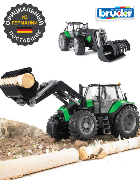 Трактор Bruder Deutz Agrotron X720, с погрузчиком 03-081 трактор deutz agrotron x720 с погрузчиком