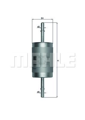 

Фильтр топливный KNECHT KL181, фильтр топливный KL181 для FORD FOCUS 1.4-2.0 -04/TRANSIT CONNECT 1.8 02