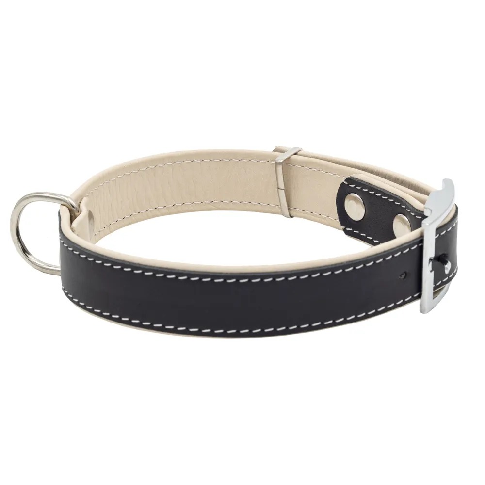 

ECOPET Ошейник кожаный BEST с мягкой подкладкой 20 мм обх.шеи. 26-34 черный 2 шт, ECOPET Ошейник кожаный BEST с мягкой подкладкой 20 мм обх.шеи. 26-34 черный (2 шт)