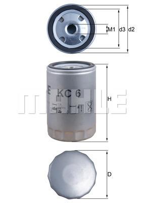 

Фильтр топливный KNECHT KC6