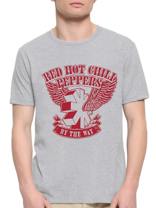 фото Футболка мужская design heroes rhcp - red hot chili peppers серая xl