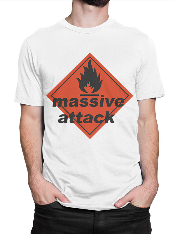 фото Футболка мужская design heroes группа massive attack белая xl