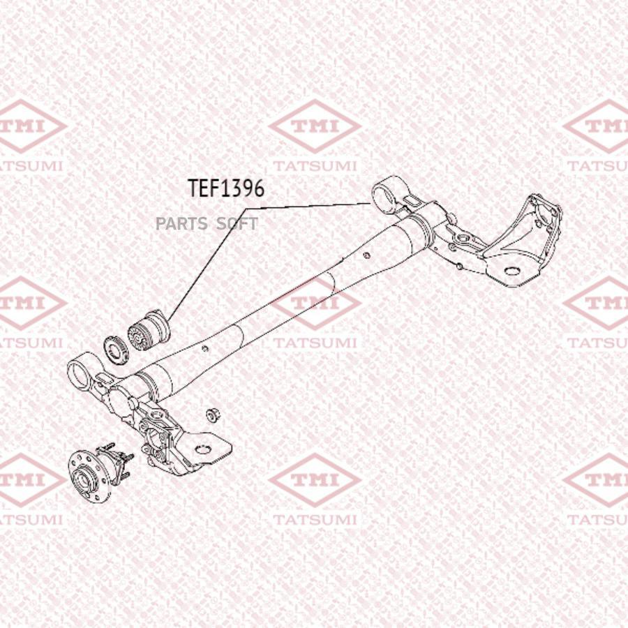 

Сайлентблок Задней Балки Tatsumi Tef1396 TATSUMI арт. TEF1396