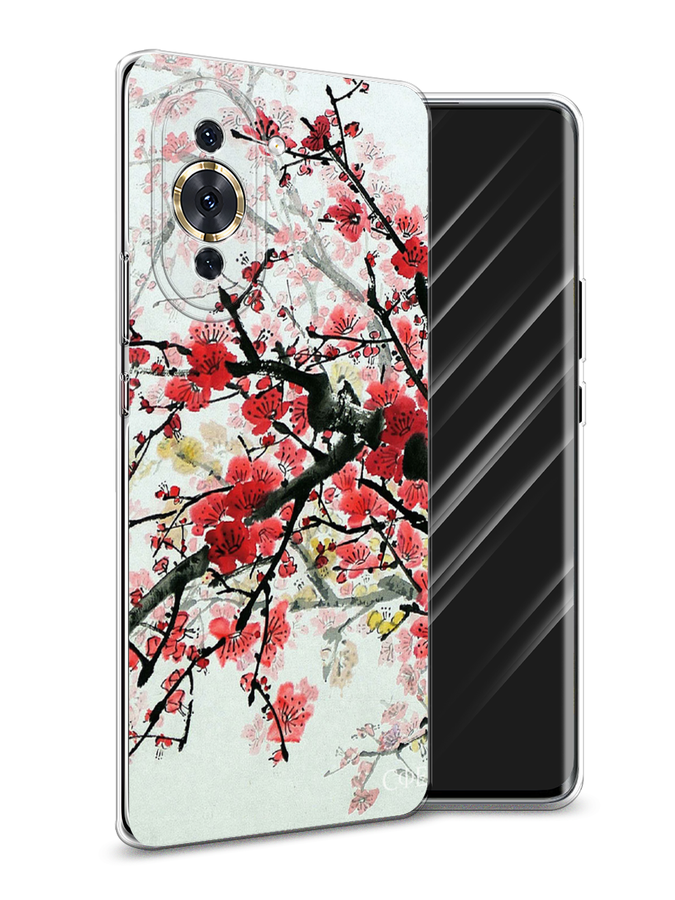 

Чехол Awog на Huawei Nova 10 Pro "Сакура", Разноцветный, 6109050-4
