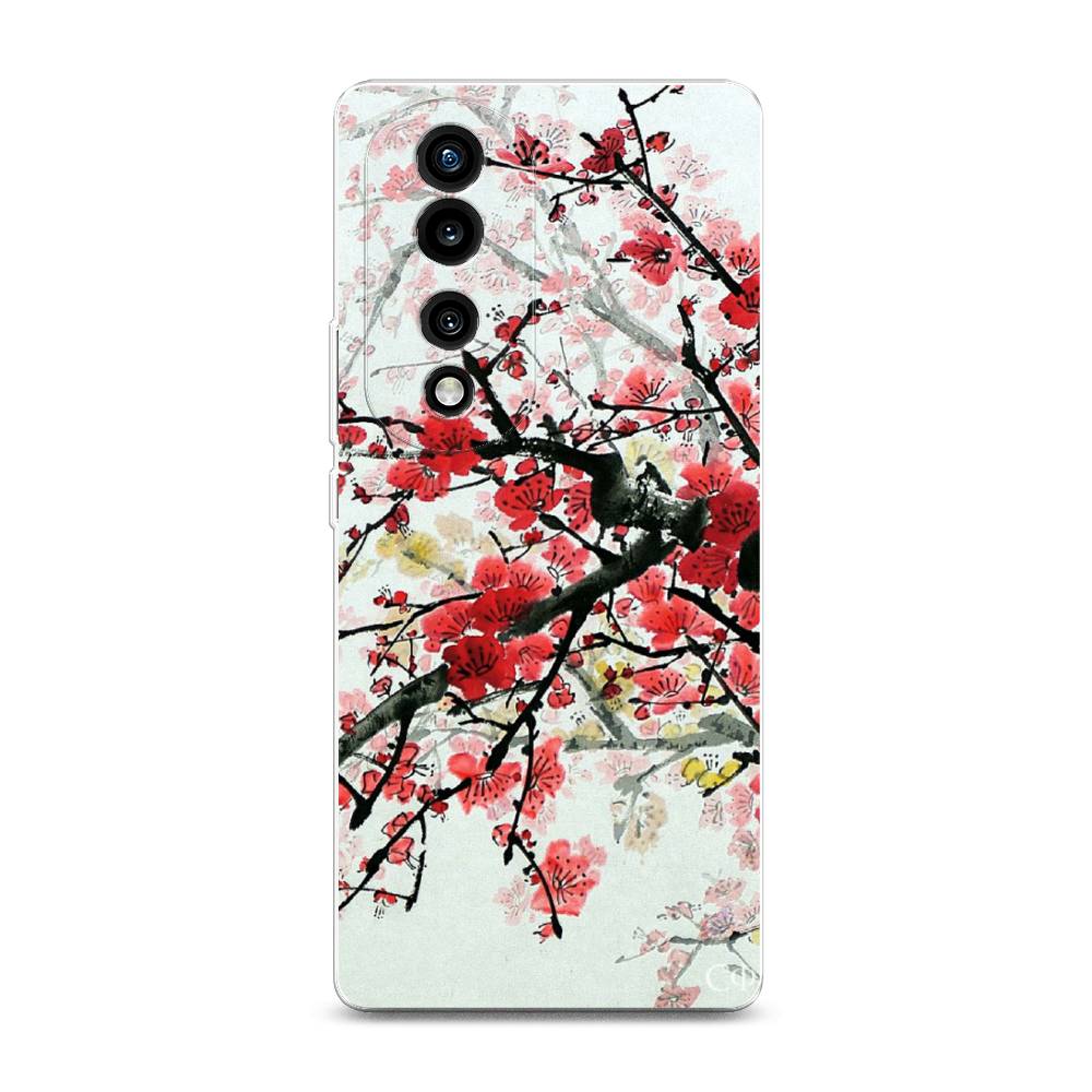 

Силиконовый чехол "Сакура" на Honor 70 Pro, 6108350-4