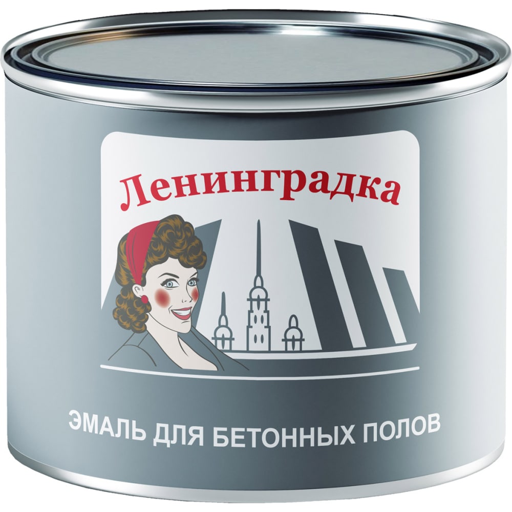 ЛЕНИНГРАДКА АК-114 износостойкая краска для бетонных полов /0,8 кг/ кр. коричневый УТ00001