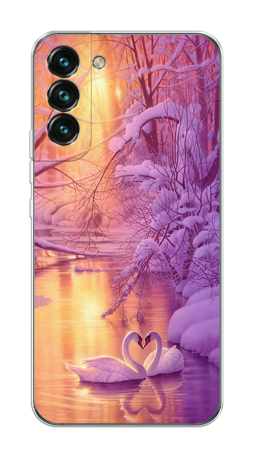

Чехол на Samsung Galaxy S22 "Зима 1", Фиолетовый;желтый, 2103850-2