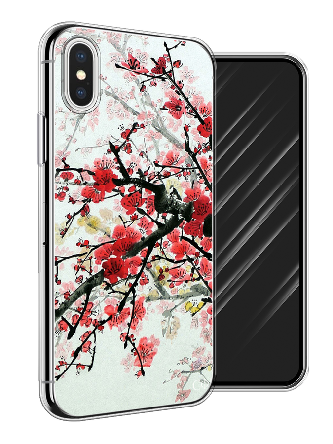 

Чехол Awog на Apple iPhone XS (10S) / Айфон XS (10S) "Сакура", Разноцветный, 11850-4