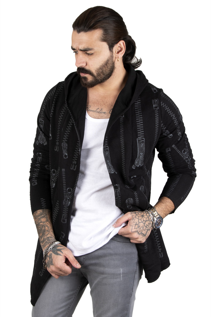 

Кардиган мужской DeepSEA LAGEK2309947 черный M (товары доставляются из-за рубежа), LAGEK2309947