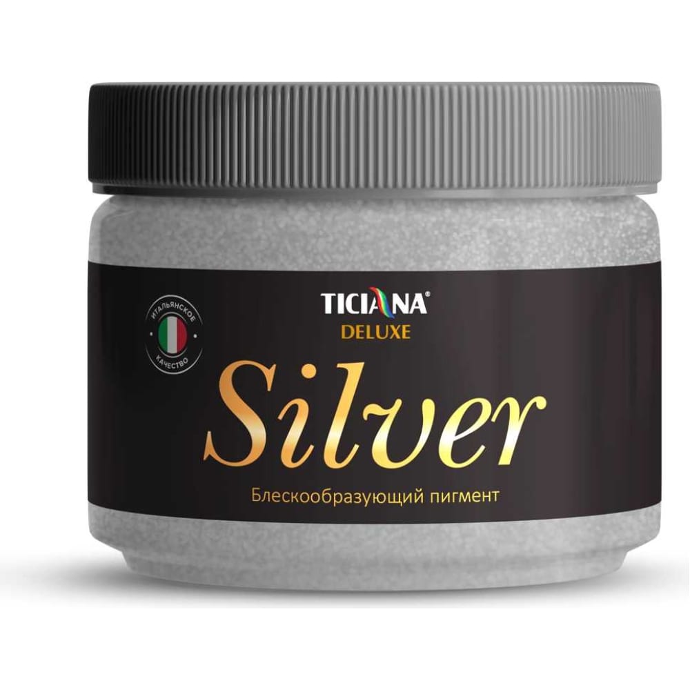 Блескообразующий пигмент Ticiana DeLuxe Silver 0.1 кг, серебро 4300002809