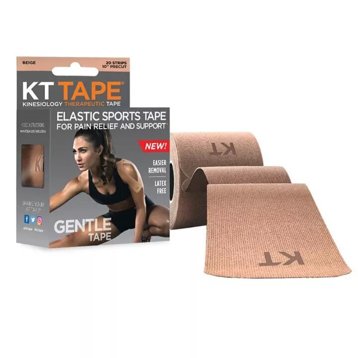 

KT TAPE Gentle 20 полосок 25,4  5 см | Beige (бежевый), Gentle