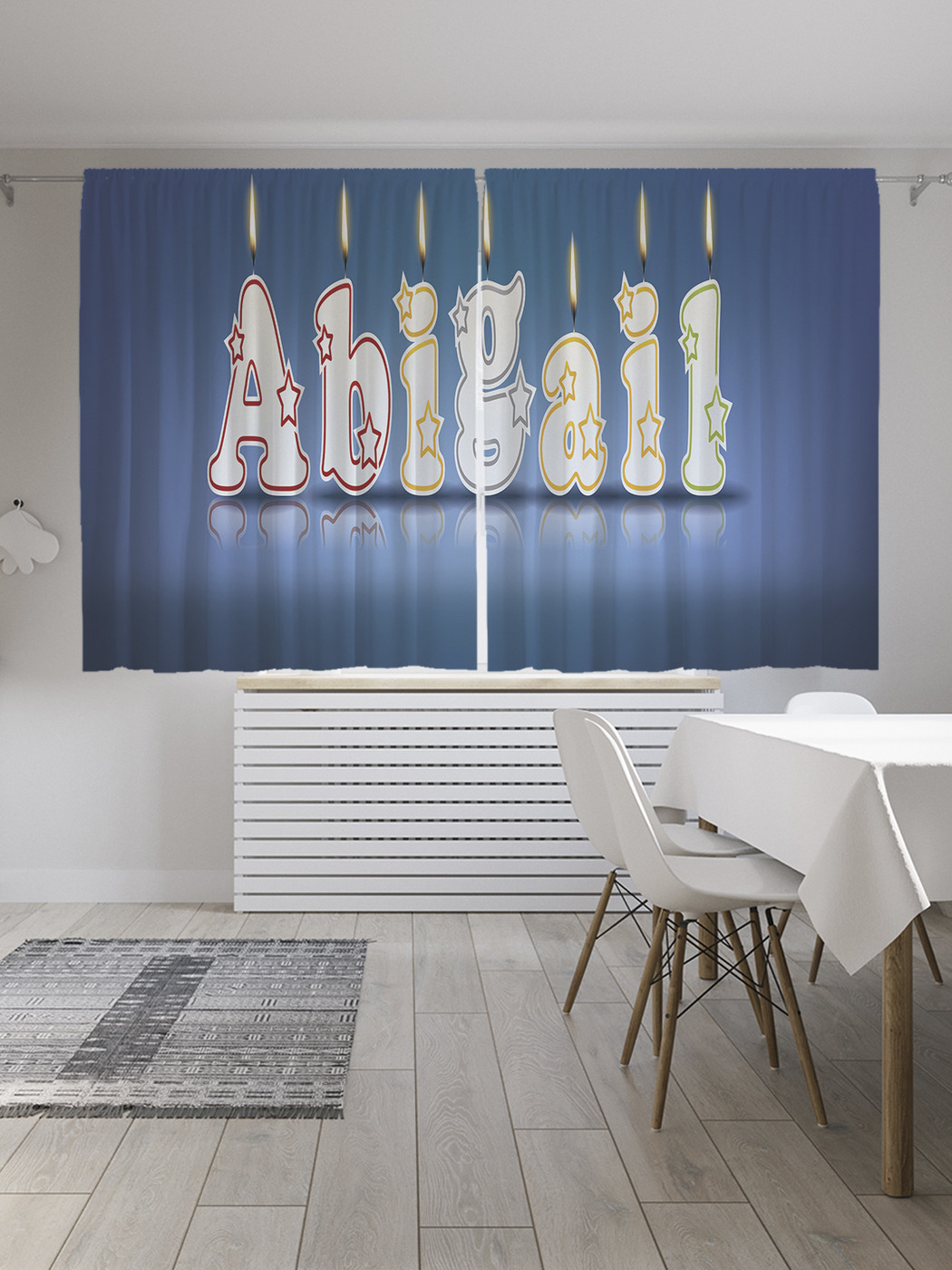

Шторы JoyArty с фотопечатью "Абигель" из сатена, 290х180 см, Абигель