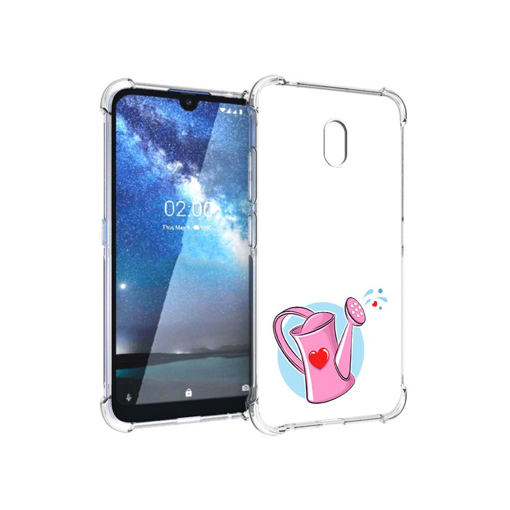 

Чехол MyPads Tocco для Nokia 2.2 Лейка любви 14 февраля (PT134721.103.103), Прозрачный, Tocco
