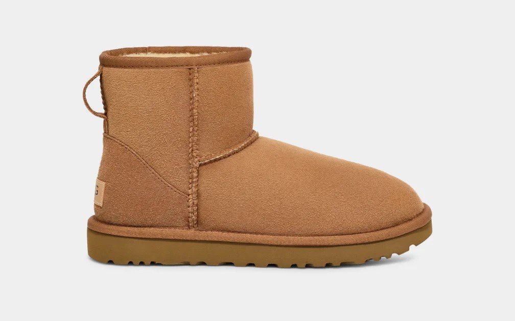 

Угги женские UGG Classik mini II chesnut коричневые 41 EU, Коричневый, Classik mini II chesnut