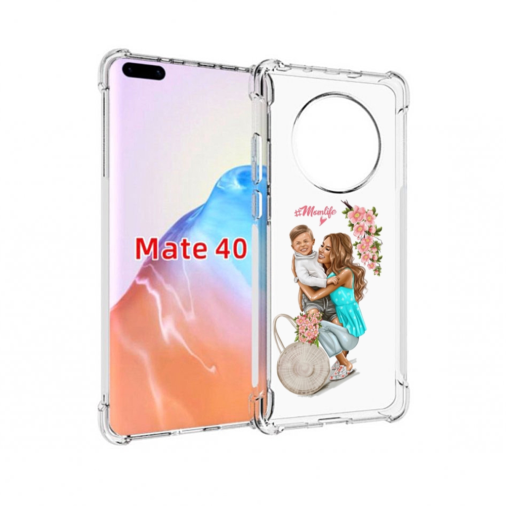 

Чехол MyPads Tocco для Huawei Mate 40 Momlife, Прозрачный, Tocco