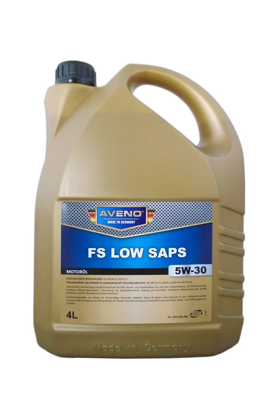 Моторное масло Aveno FS LoW SAPS 5W30 4л