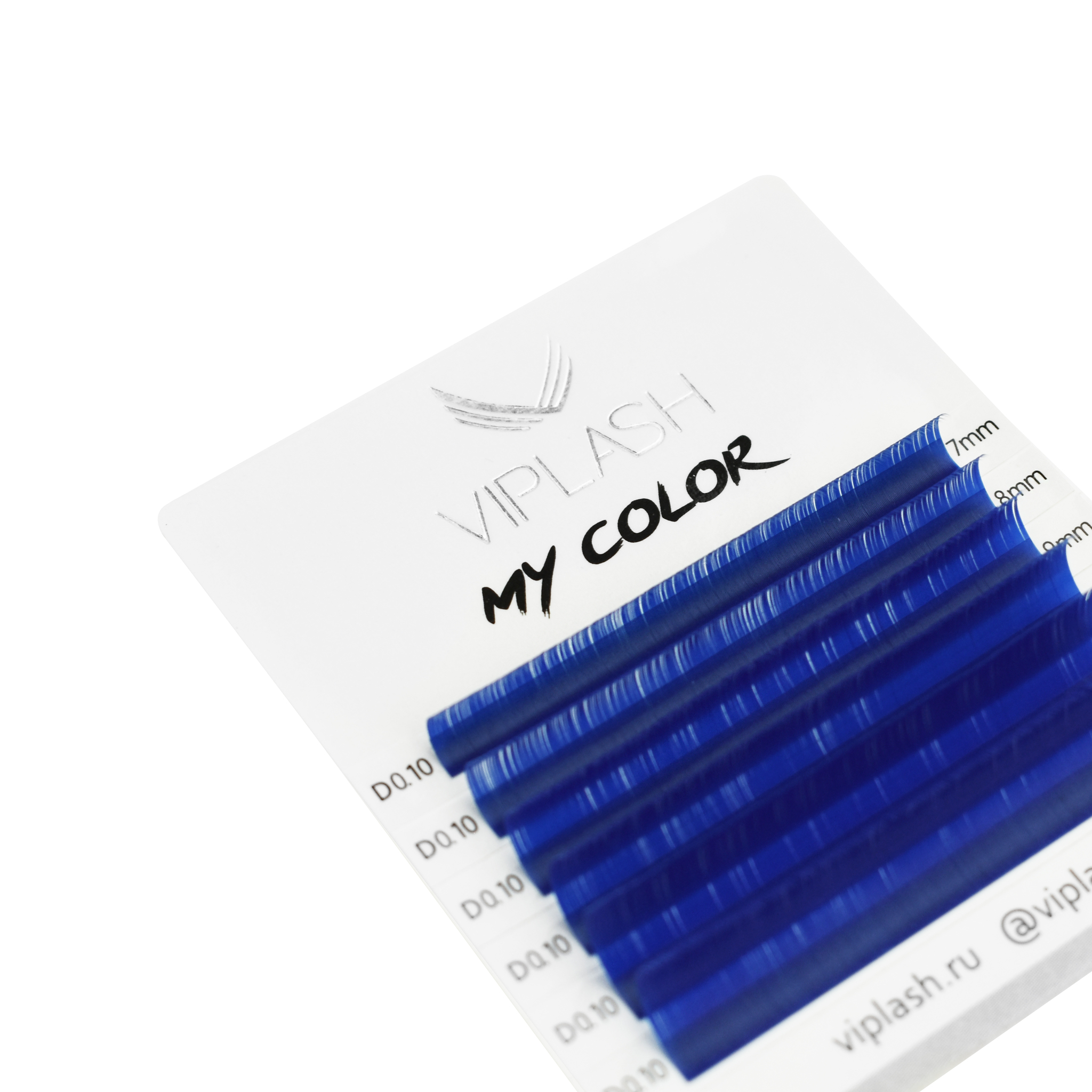 

Ресницы синие My color MINI D 0.10 микс 7-12 мм 6 линий