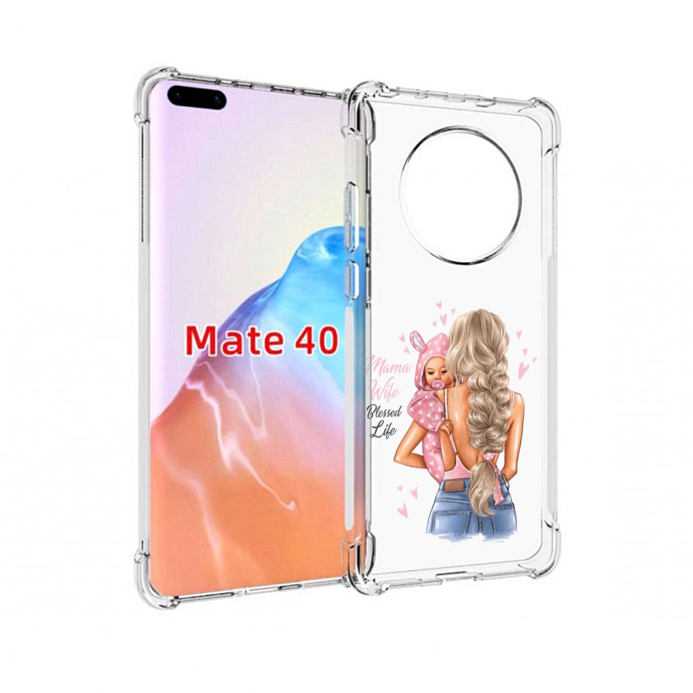 

Чехол MyPads Tocco для Huawei Mate 40 Mama-wibe, Прозрачный, Tocco