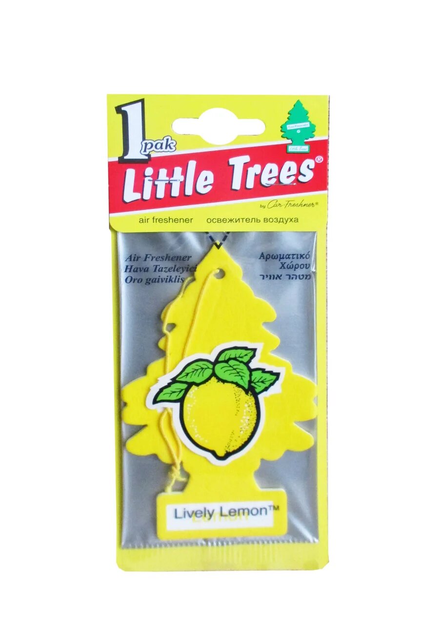 

Ароматизатор подвесной CAR-FRESHNER Livery Lemon Елочка "Живой лимон"
