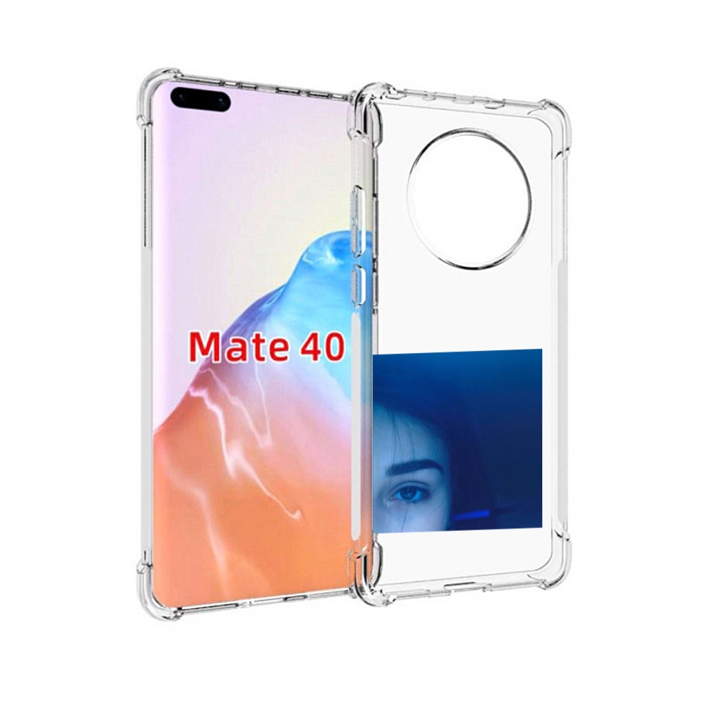 

Чехол MyPads Tocco для Huawei Mate 40 Hate Love face, Прозрачный, Tocco