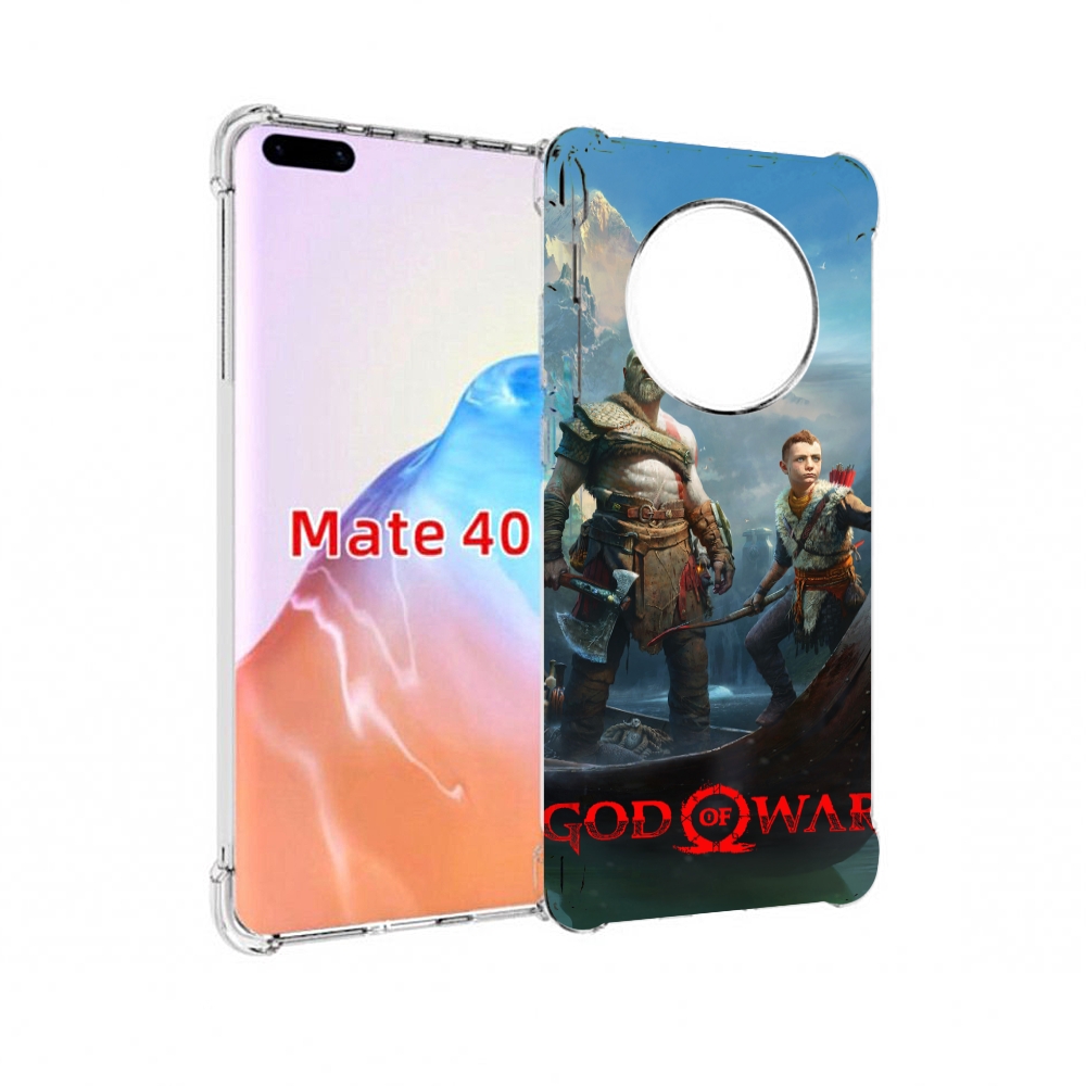 

Чехол MyPads Tocco для Huawei Mate 40 God Of War Кратос Атрей, Прозрачный, Tocco