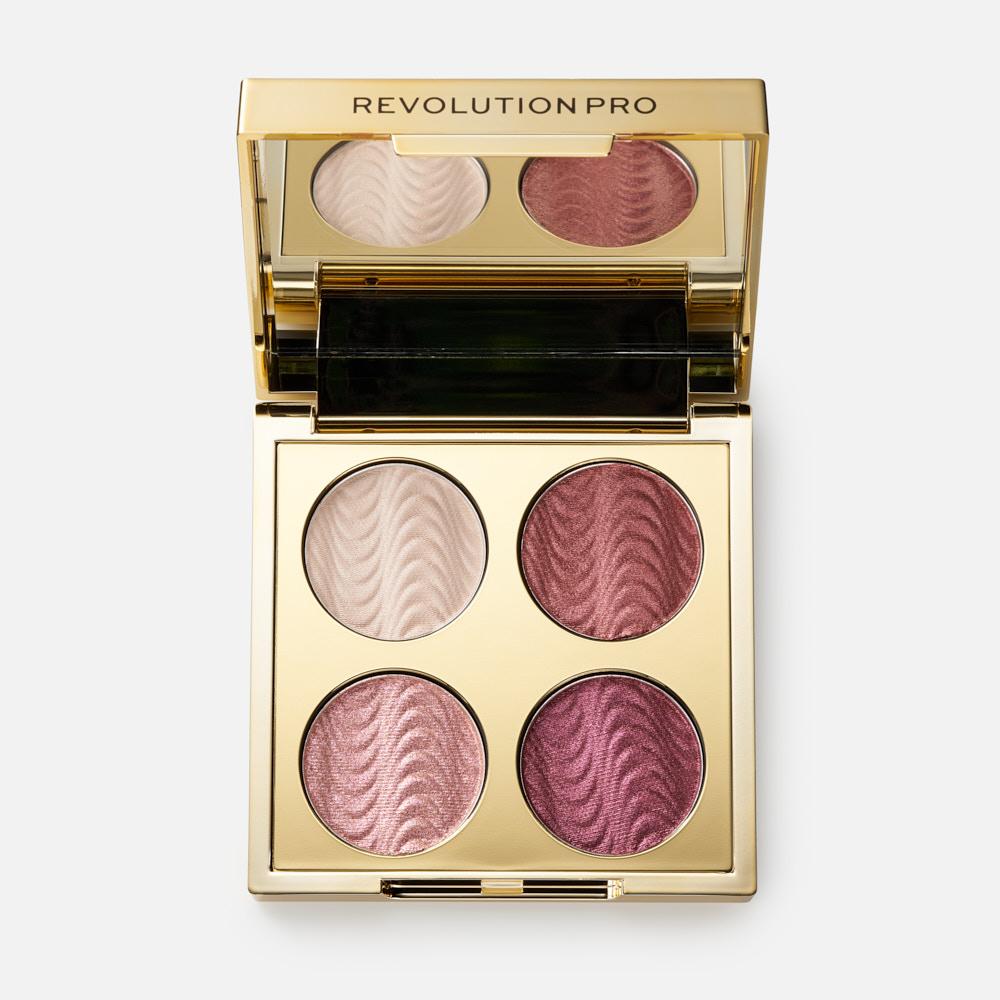фото Палетка теней revolution pro, для век ultimate eye look palette, quartz crush, 3,2 г